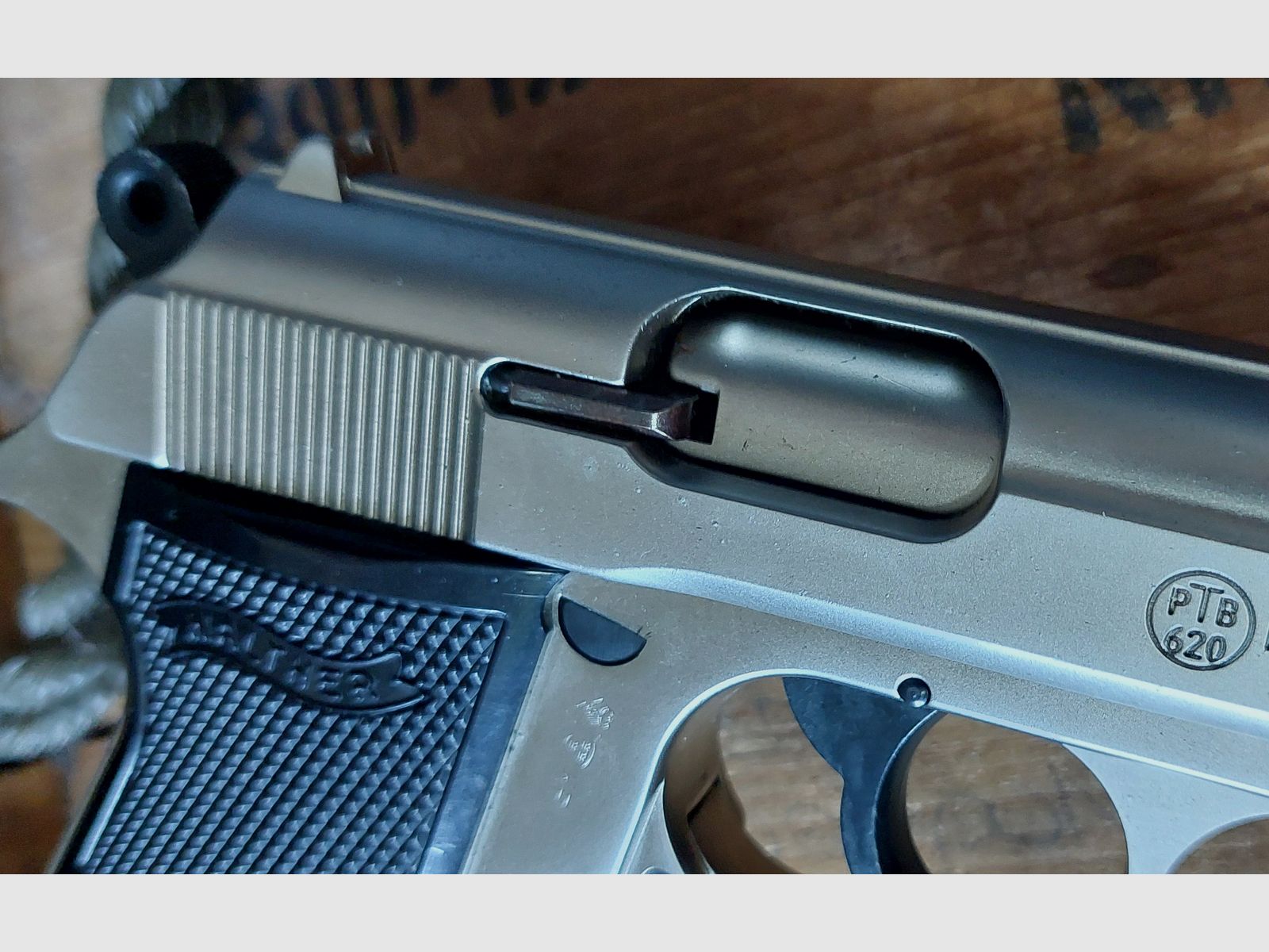 Walther PP chrome 9 mm PAK (PTB 620)