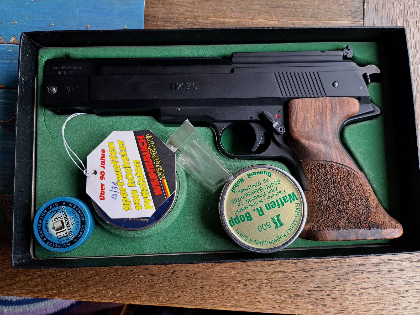 Weihrauch HW 75 Luftpistole Kaliber 4,5mm Diabolo 