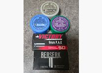 Blank cartridges 9mm PAK pepper 9mm RK .45 Short 8mm K Walther Skullfire RWS