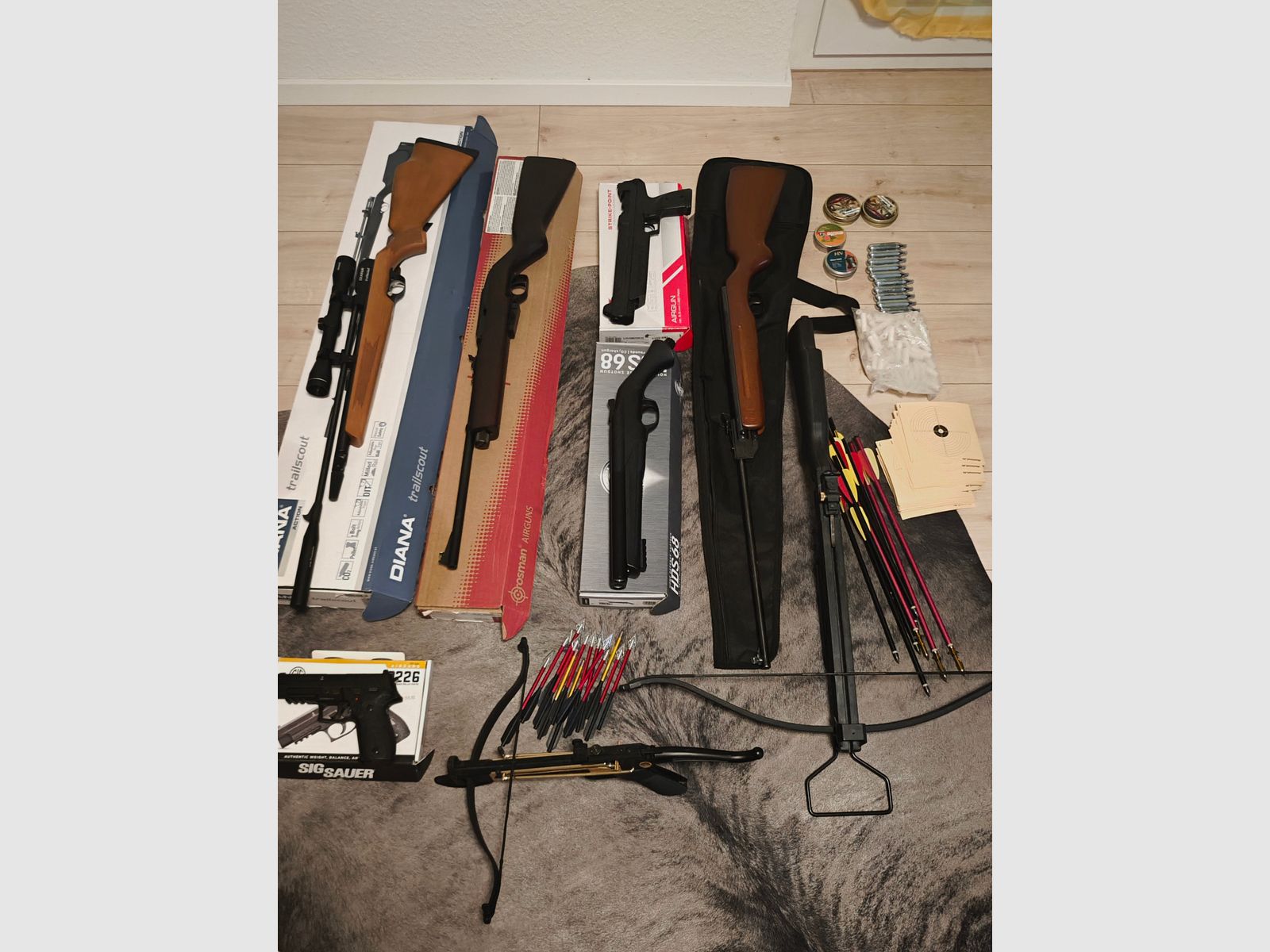 Luftdruck und Armbrust 