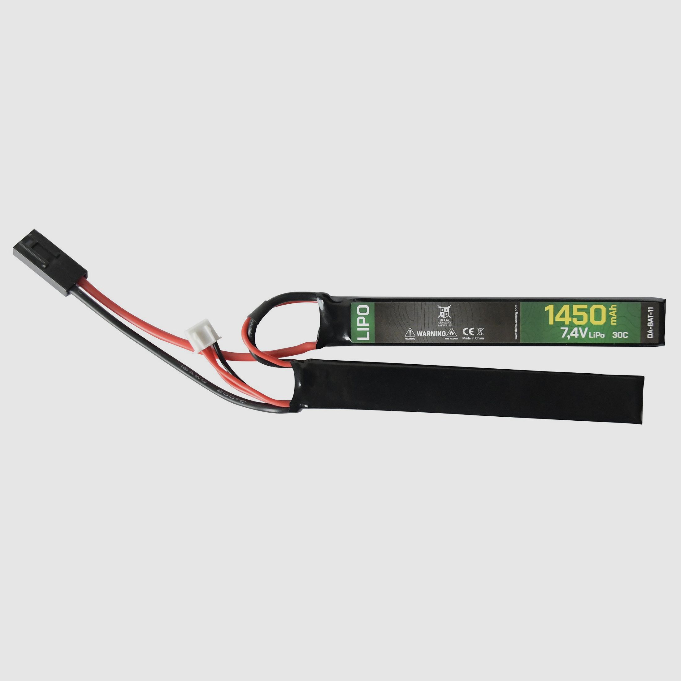 LiPo 7.4V / 1450mAh 30C Mini Tamiya (Double Stick) | Delta Armory