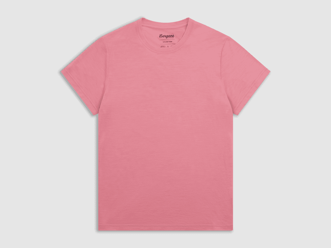 Bergans Merino Light Tee Women Cherry Blossom XL
