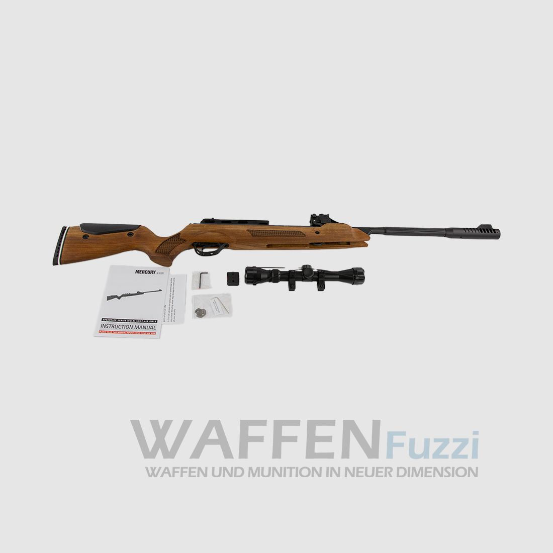 Mercury Speedfire Kaliber 4,5mm + ZF 3-9x32 inklusive Waffenkoffer