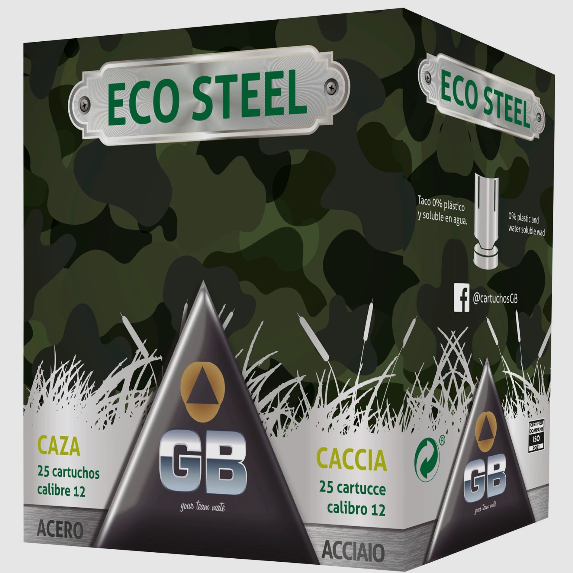 GB 12/70 ECO Steel 3,25mm 30g Schrotmunition Bleifrei 25 Stk.