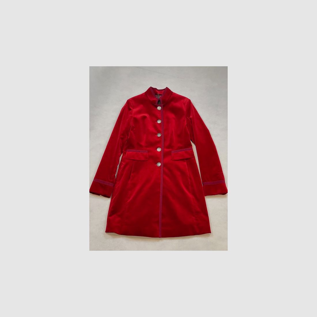 Habsburg velvet frock coat Waldstein in red