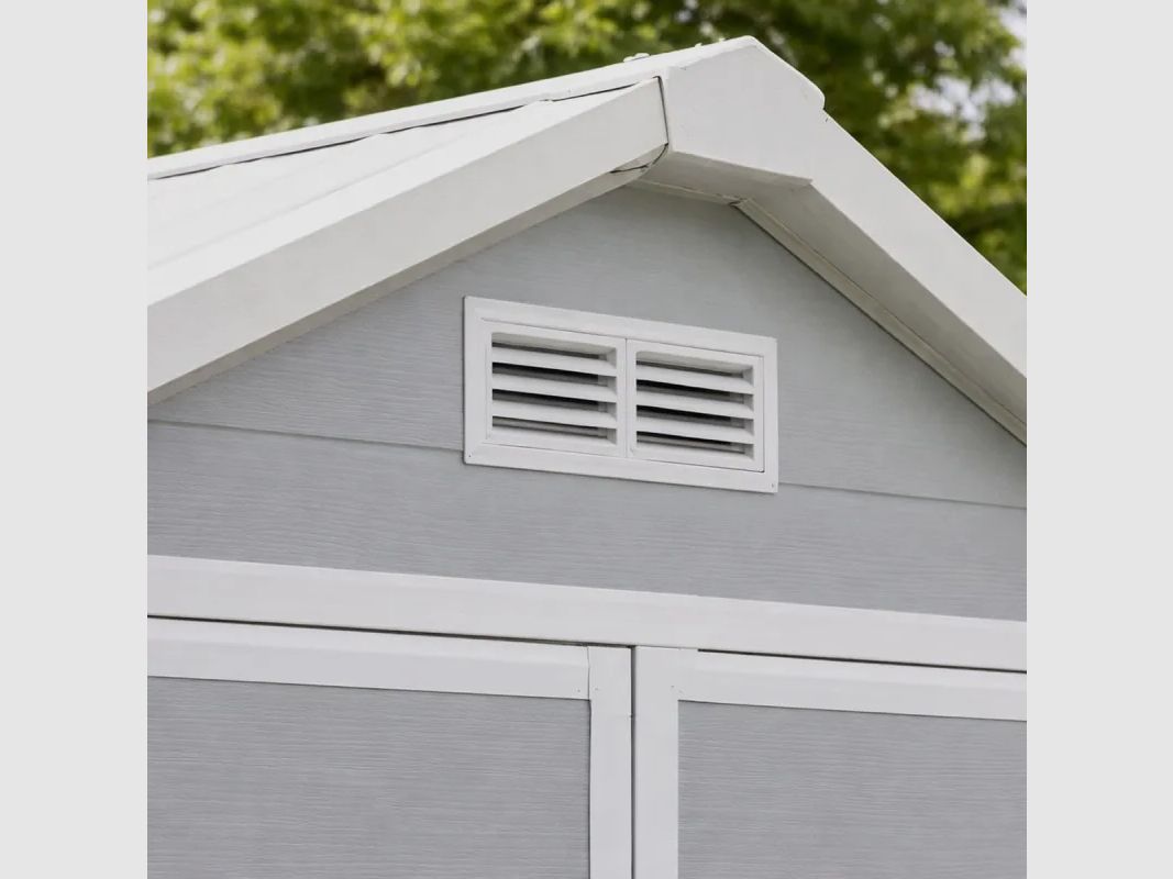 Gartenhaus Lys aus Kunststoff Höhe 212,5 cm - 2 Türen 2,97 m², Bild 6 von 13
