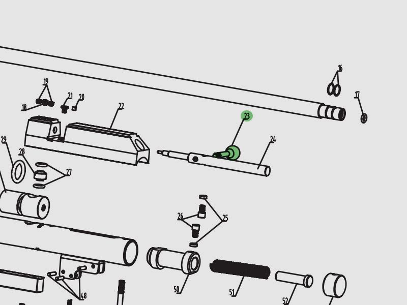 Spannhebel fĂĽr Pressluftgewehr Diana Stormrider und CO2 Pistole Bandit Chaser Airbug, Ersatzteil