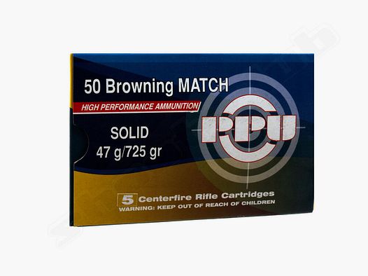 PPU - Prvi Partizan FMJ 725grs 5St .50BMG