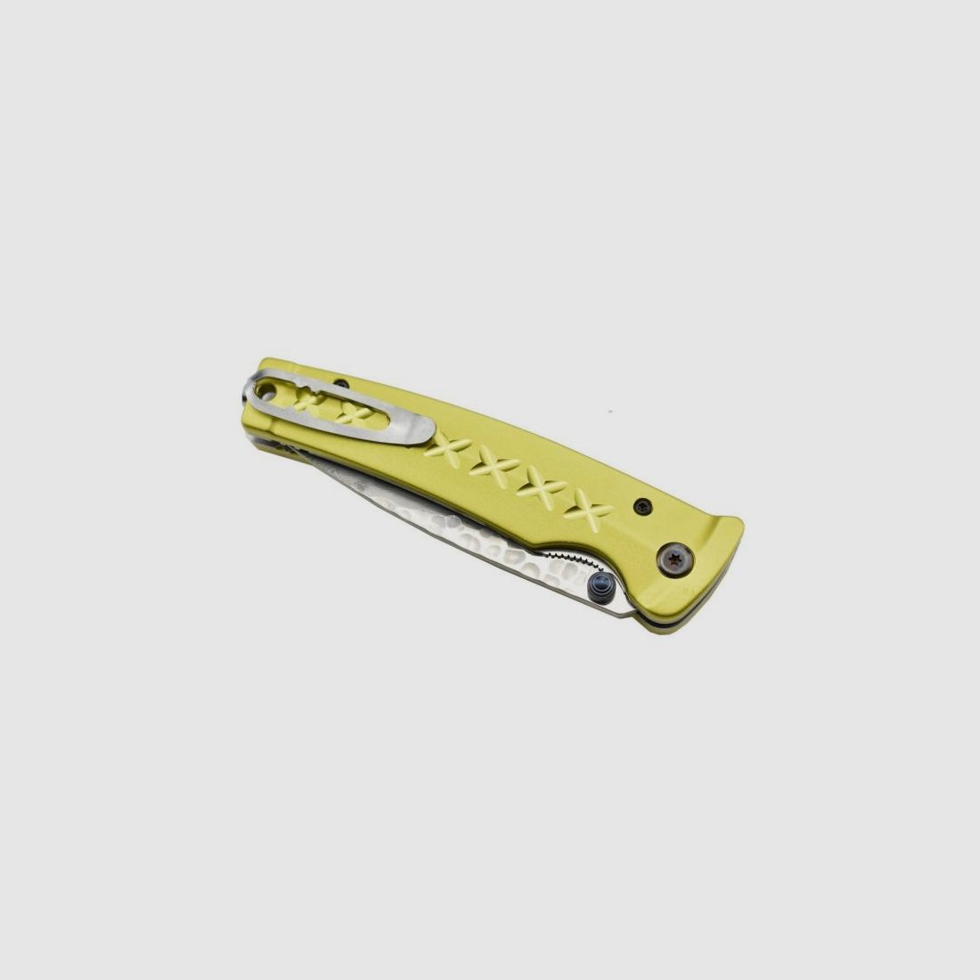 Mcusta MC-0164D Tsuchi Taschenmesser Damastklinge mit zitronengelbem Aluminiumgriff, Bild 5 von 12