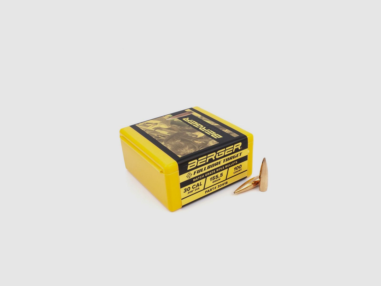 BERGER GESCHOSSE 30 (.308) 155,5gr FULLBORE TARGET 100 Stk, Bild 2 von 3