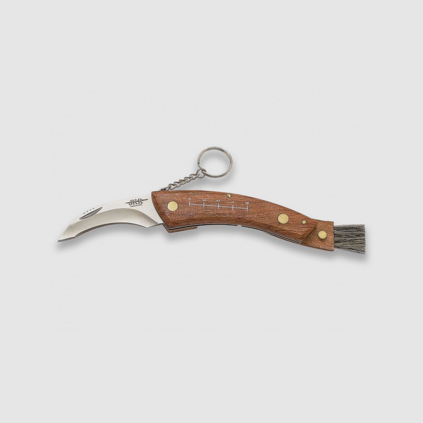 JKR Paddenstoelenmes, Opvouwbare Borstel met Etui