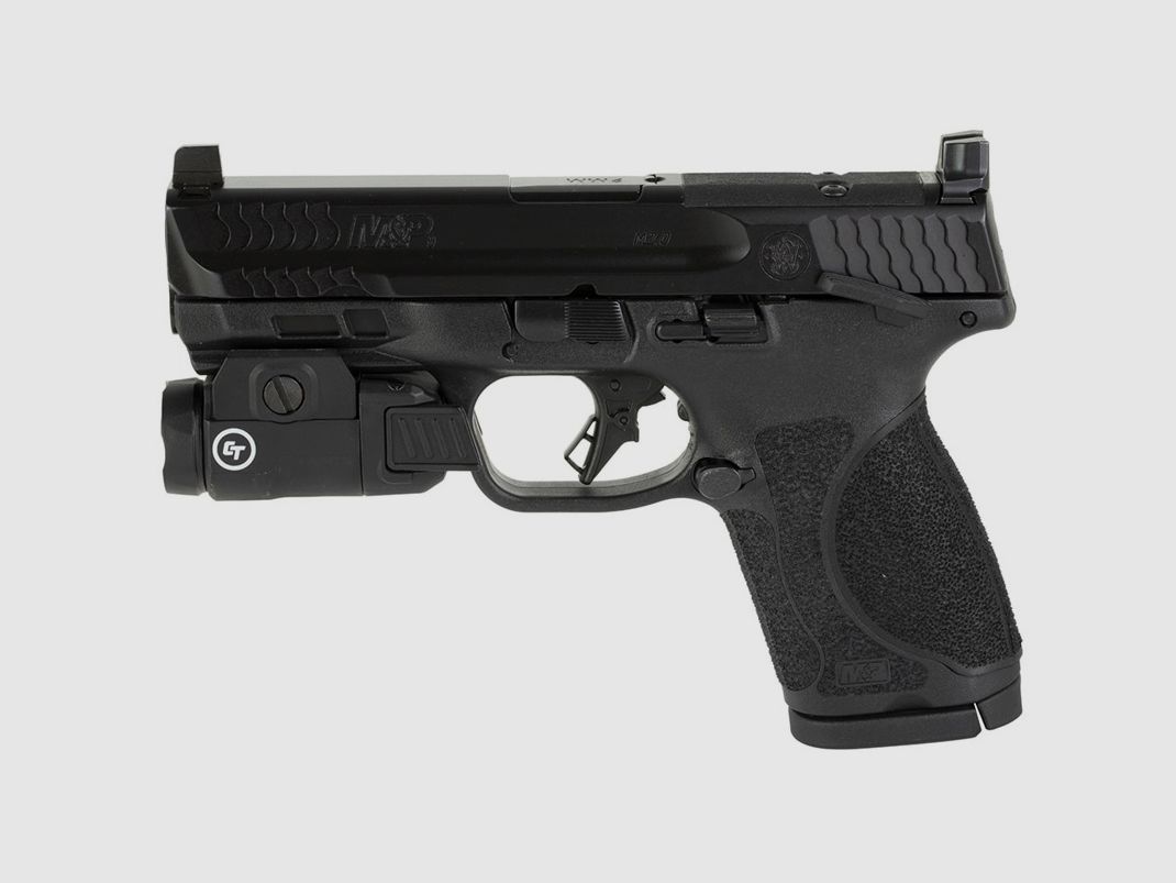 Smith & Wesson Pistol M&P9 Compact 4′ 9x19mm Grilletto Flat Face c/Torcia CT, Bild 2 von 2