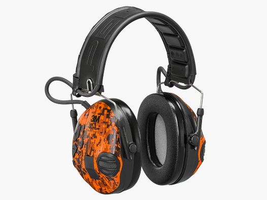 3M™ Peltor™ SportTac™ orange/grün Digital-Camo