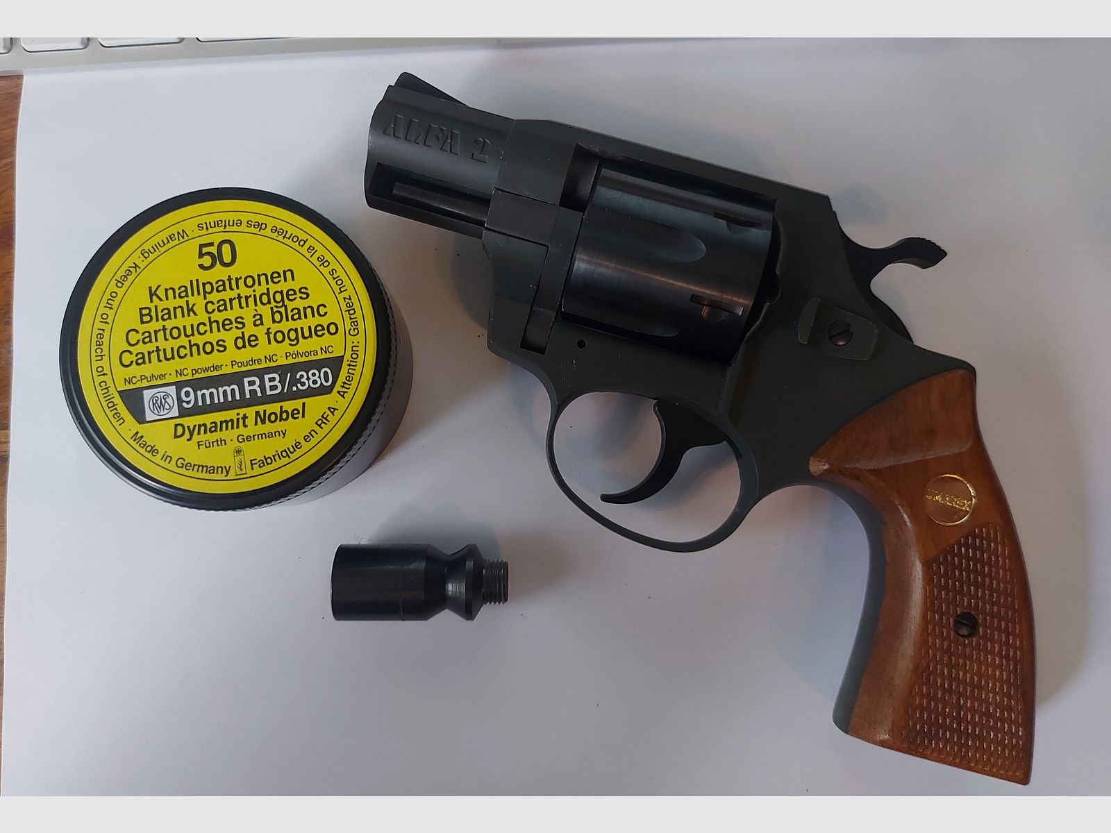 ALFA 2 Revólver Umarex 9mm PTB 593 RARO / RARO / COLECCIONISTA