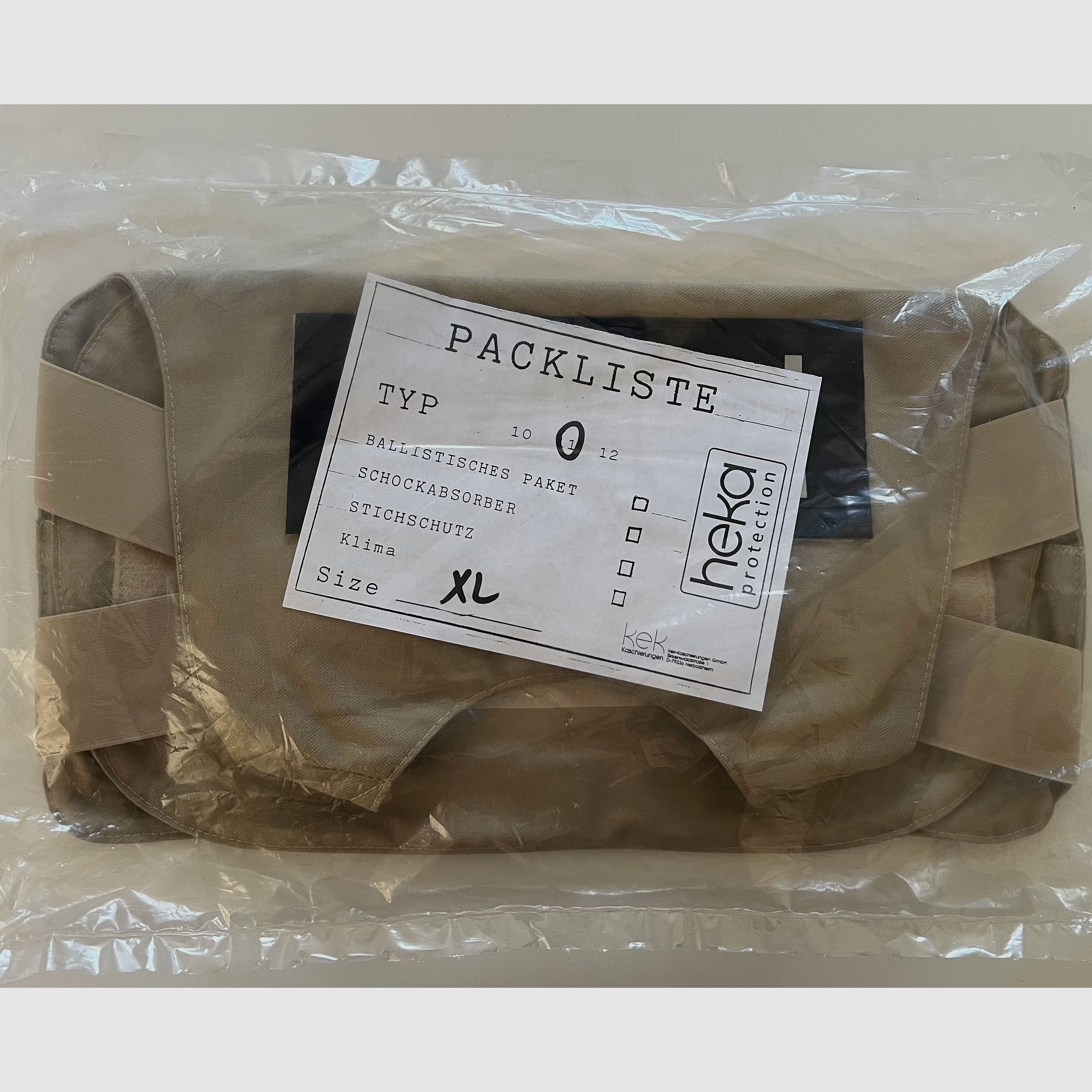 Protective vest police HEKA Second Chance XL + accessories!