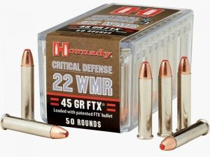 Hornady Critical Defense .22 WMR 45GR FTX 50 Patronen