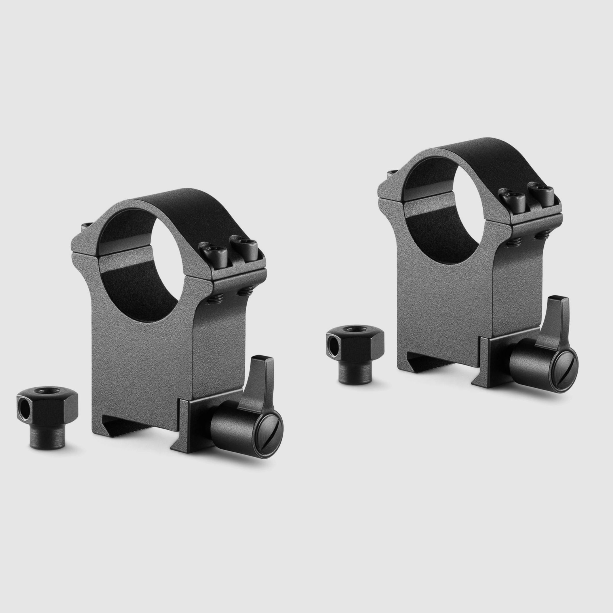 HAWKE 23103 Professional Steel Ring Mounts Weaver Extra High 55mm 1 Inch Quick Release