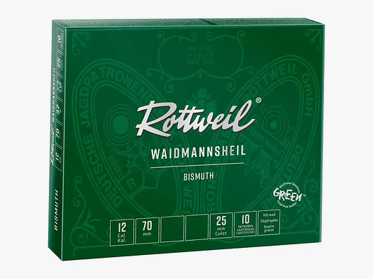 Rottweil 12/70 Waidmannsheil Bismuth  3,75mm - 32g