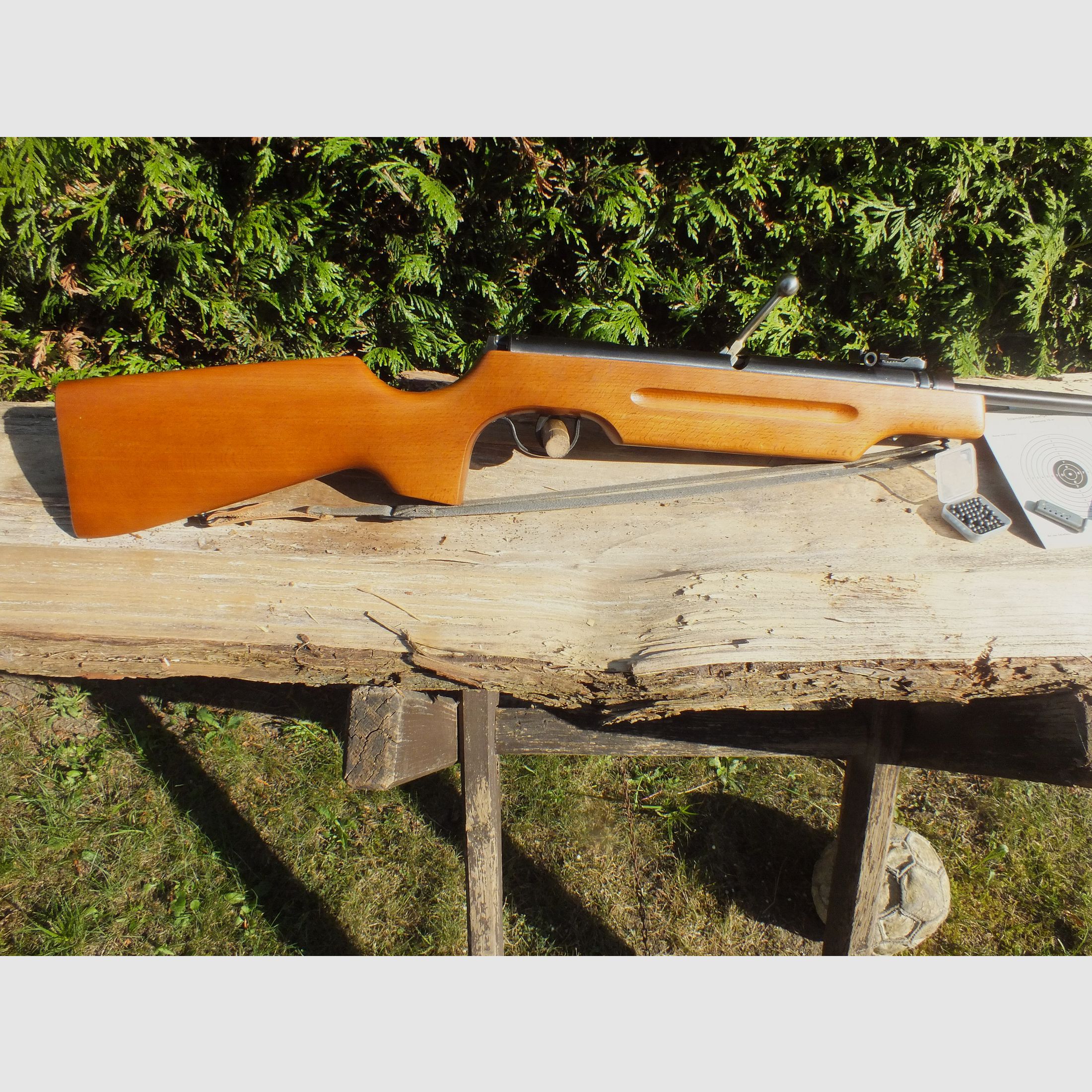 Top Suhler verzamelaar luchtdrukgeweer Haenel 310-4.1 met sports stock, DDR