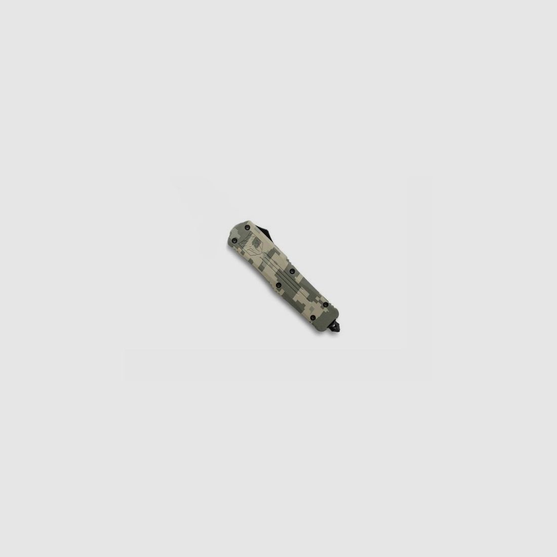 CobraTec Large FS-3 Army Digi Camo OTF automatisch mes met drop point lemmet, afbeelding 3 van 12