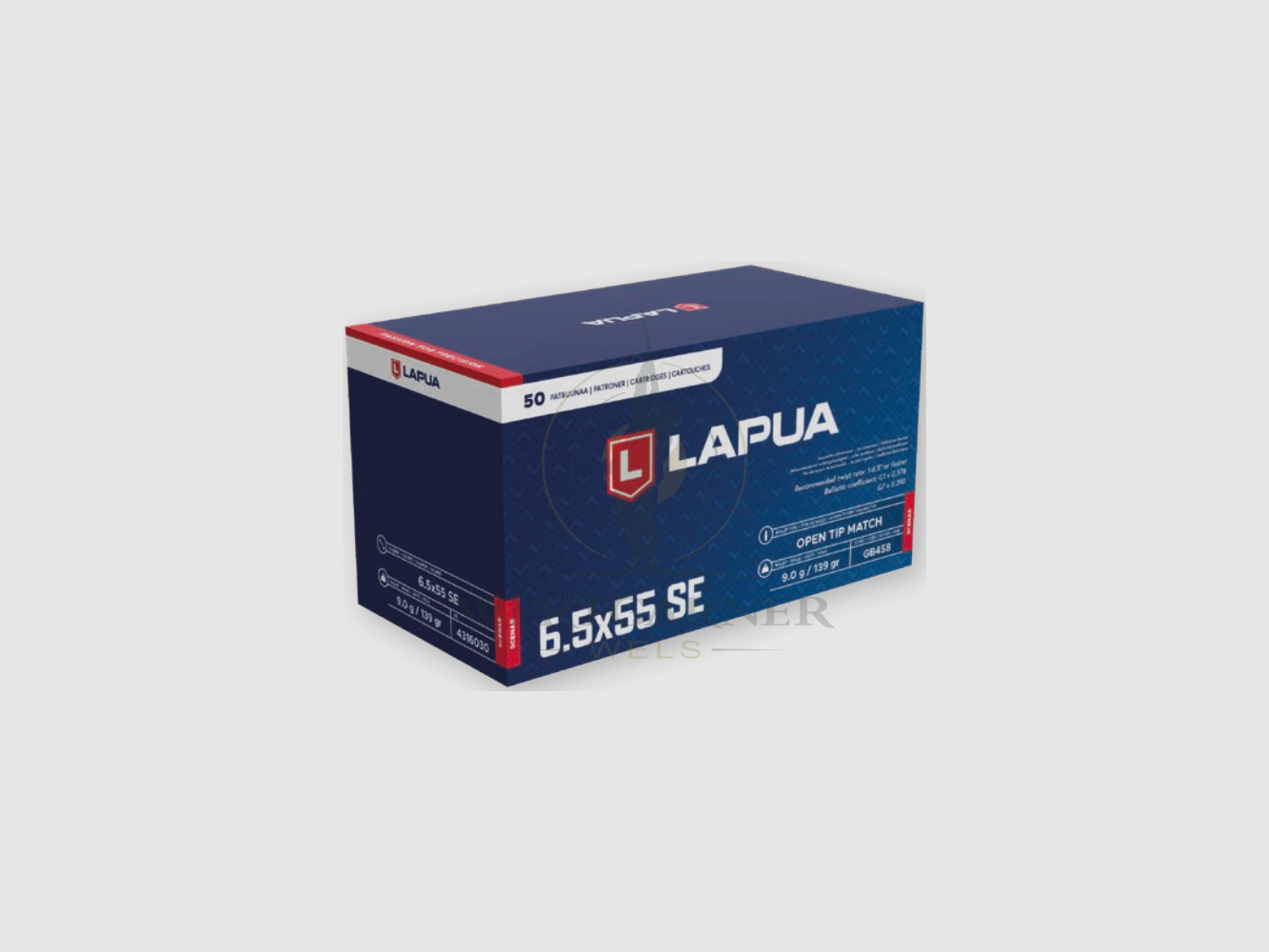 Lapua Centerfire 6,5x55 Suec. Scen. 9,0g/139gr