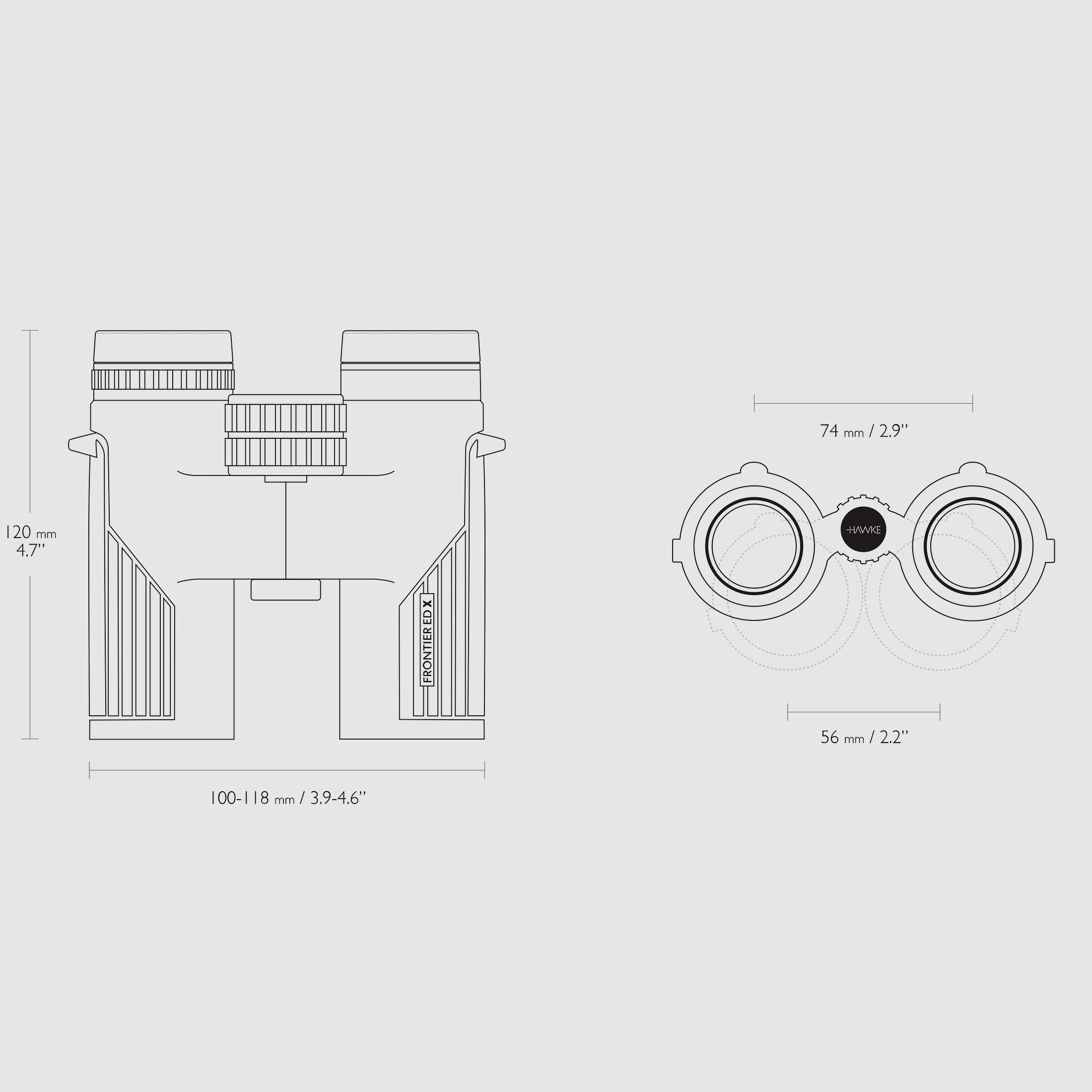 Hawke 38407 BINOCOLI FRONTIER ED X 10X32 VERDE