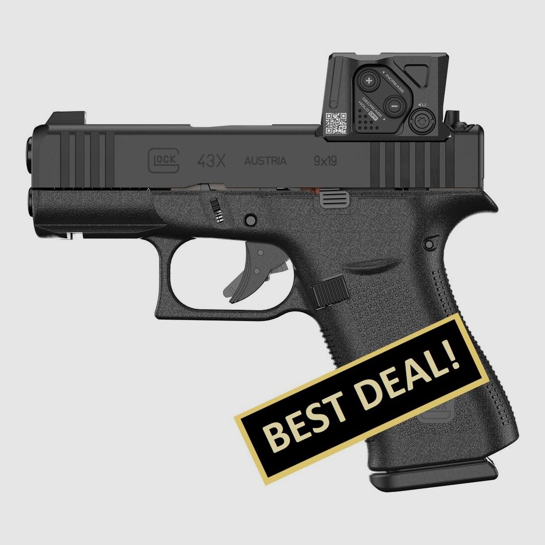 Pistolet Glock 43X A-CUT Combo 9 mm Luger