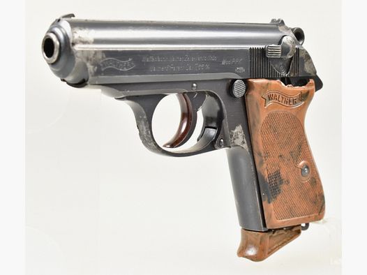 WK II WALTHER / Zella Mehlis Pistole Modell PPK im Kal. 7,65mm Br. aus Wehrmachtsfertigung mit WaA