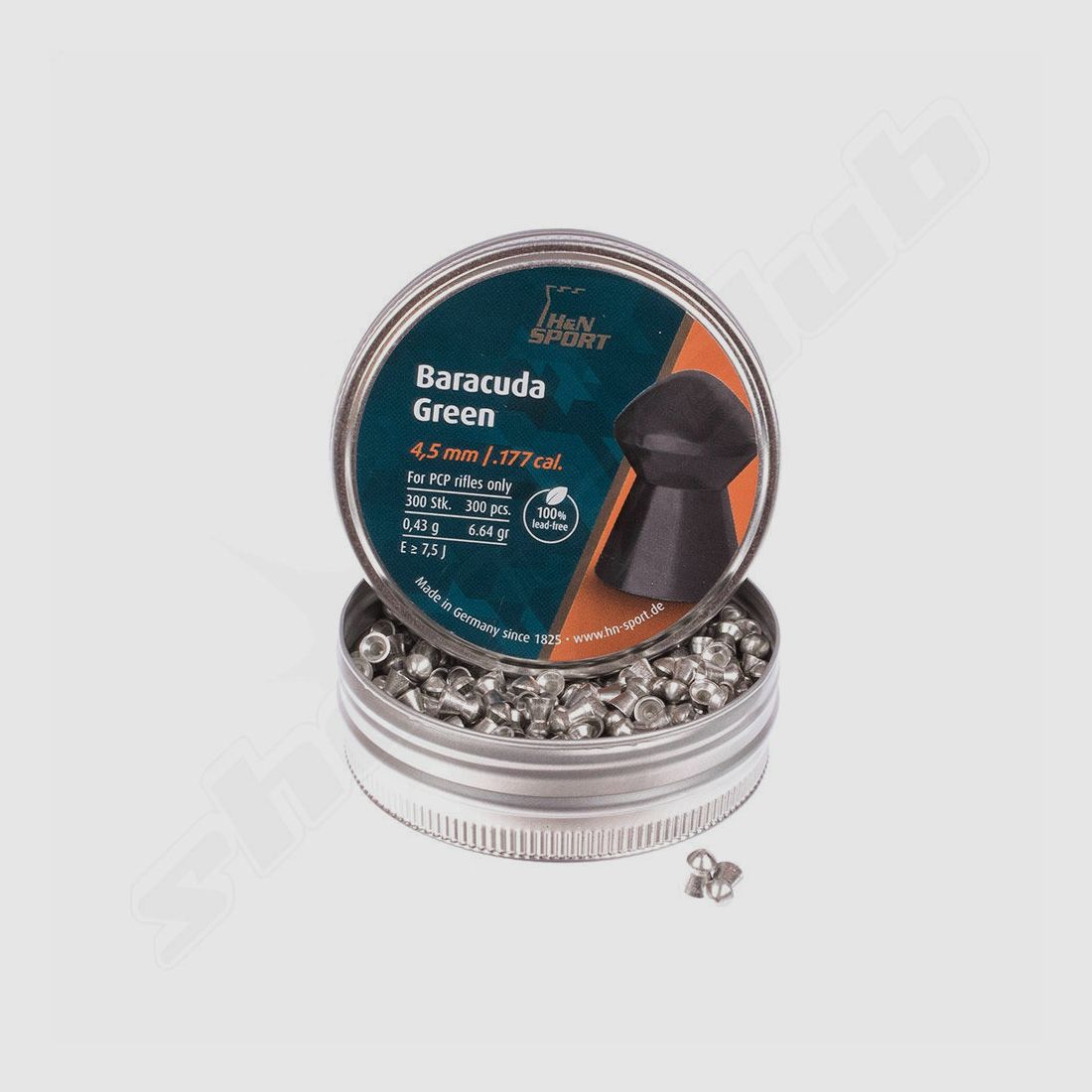 H&N Baracuda Green Diabolos 4,5mm / 0,43 g / 300 Stk, Bild 1 von 2