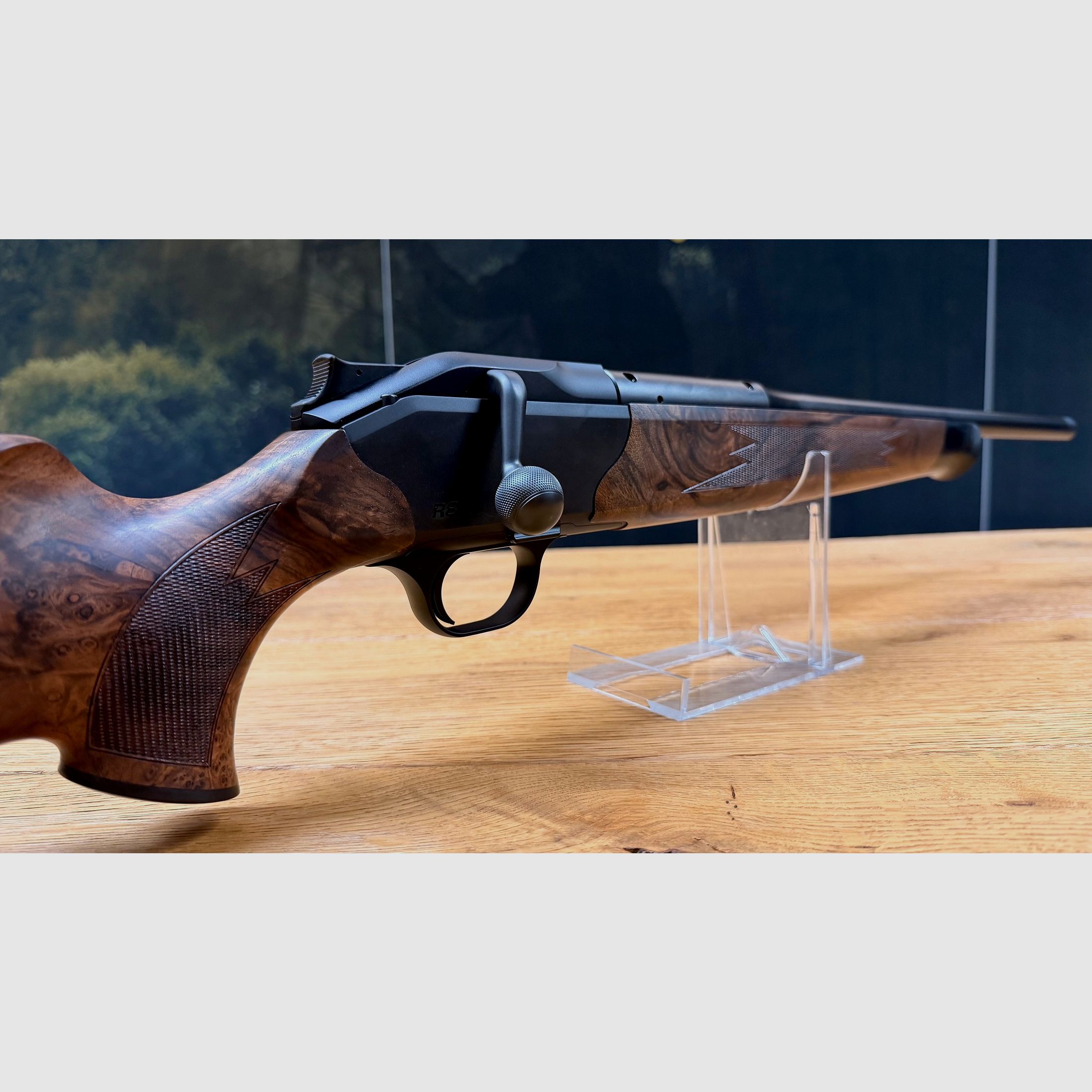 Blaser R8 Holzklasse 7 / Stahlkugel graviert mit Fischhaut / Kaliber und Lauflänge nach Wahl, Bild 6 von 11