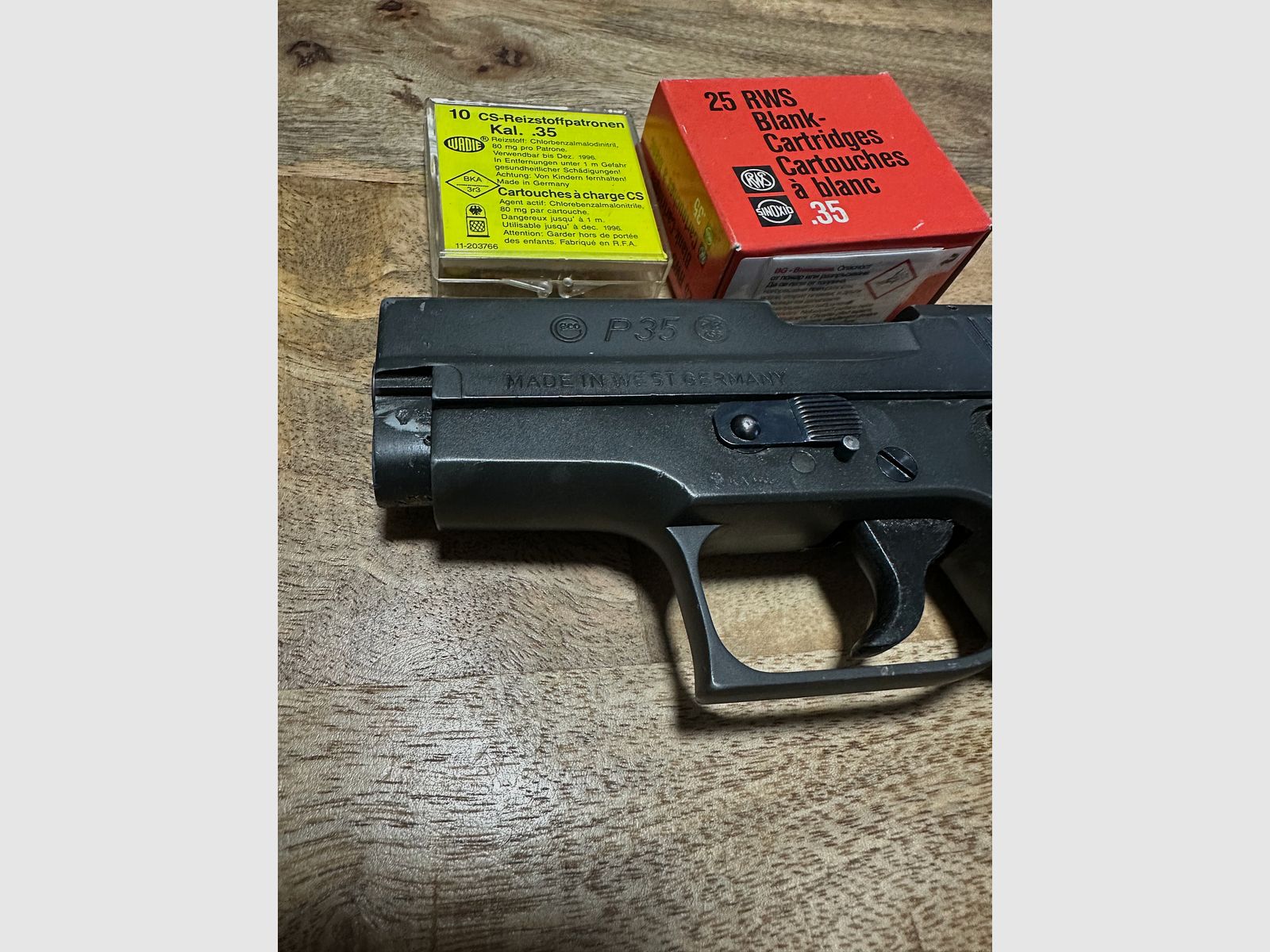 P35 cal. .35 Dynamit Nobel AG PTB 456 Knall