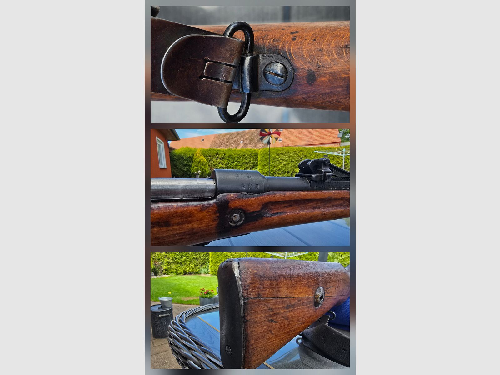 Mauser G98*Kal. 8x57 IS*Telescopische richtkijker*Totale lengte 1250 mm*Loop 740 mm