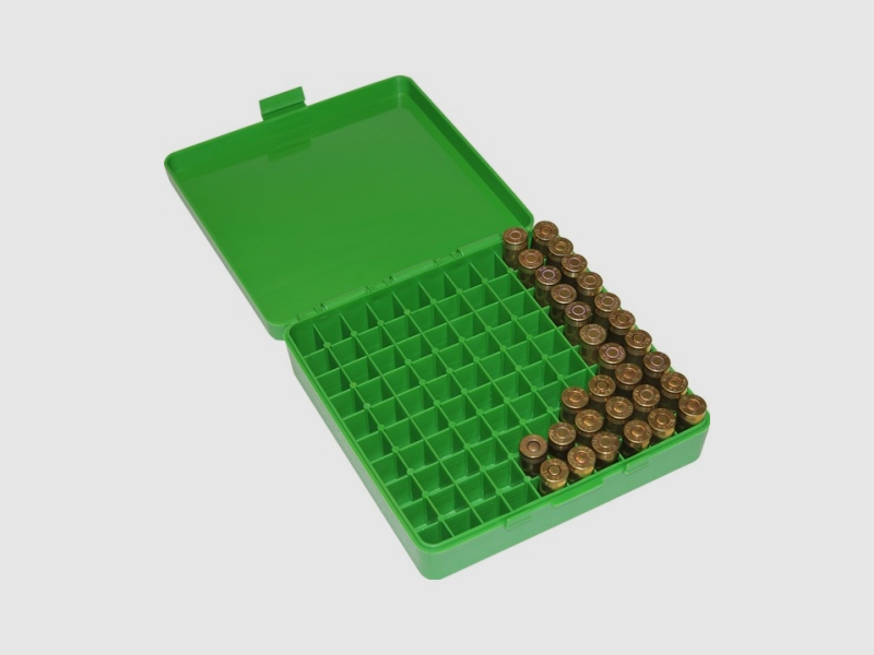 MTM Case Gard Munitionsbox für 100 Patronen mit Klappdeckel 40 10mm / 45 ACP Grün, Bild 2 von 2
