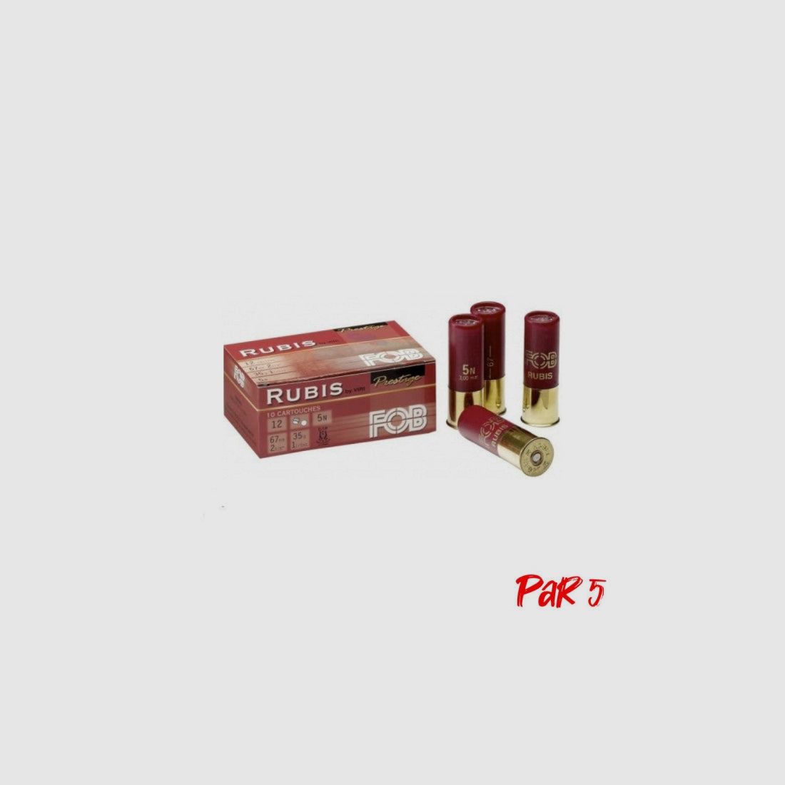 Hunting ammunition FOB Rubis - Cal.12/67, image 2 of 3
