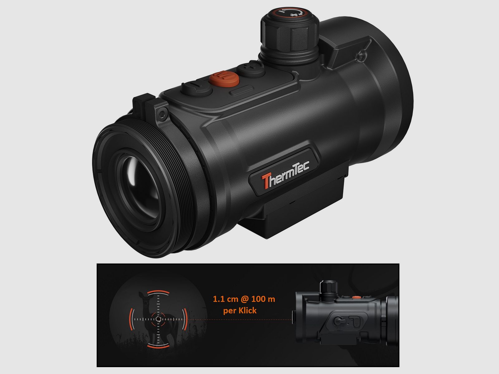 ThermTec Hunt 650L Pro thermal imaging attachment with LRF
