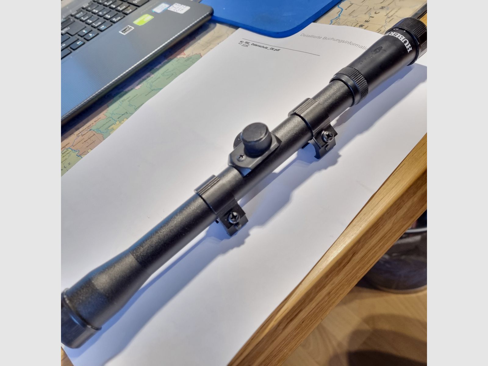 HW 50 4,5 mm, mit Schalldämpfer und ZF Hubertus 4x20