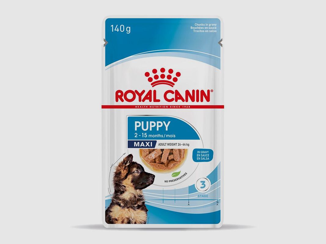 ROYAL CANIN Große Hunde Nassfutter Maxi Welpen bis zum 15. Monat 10x140 g