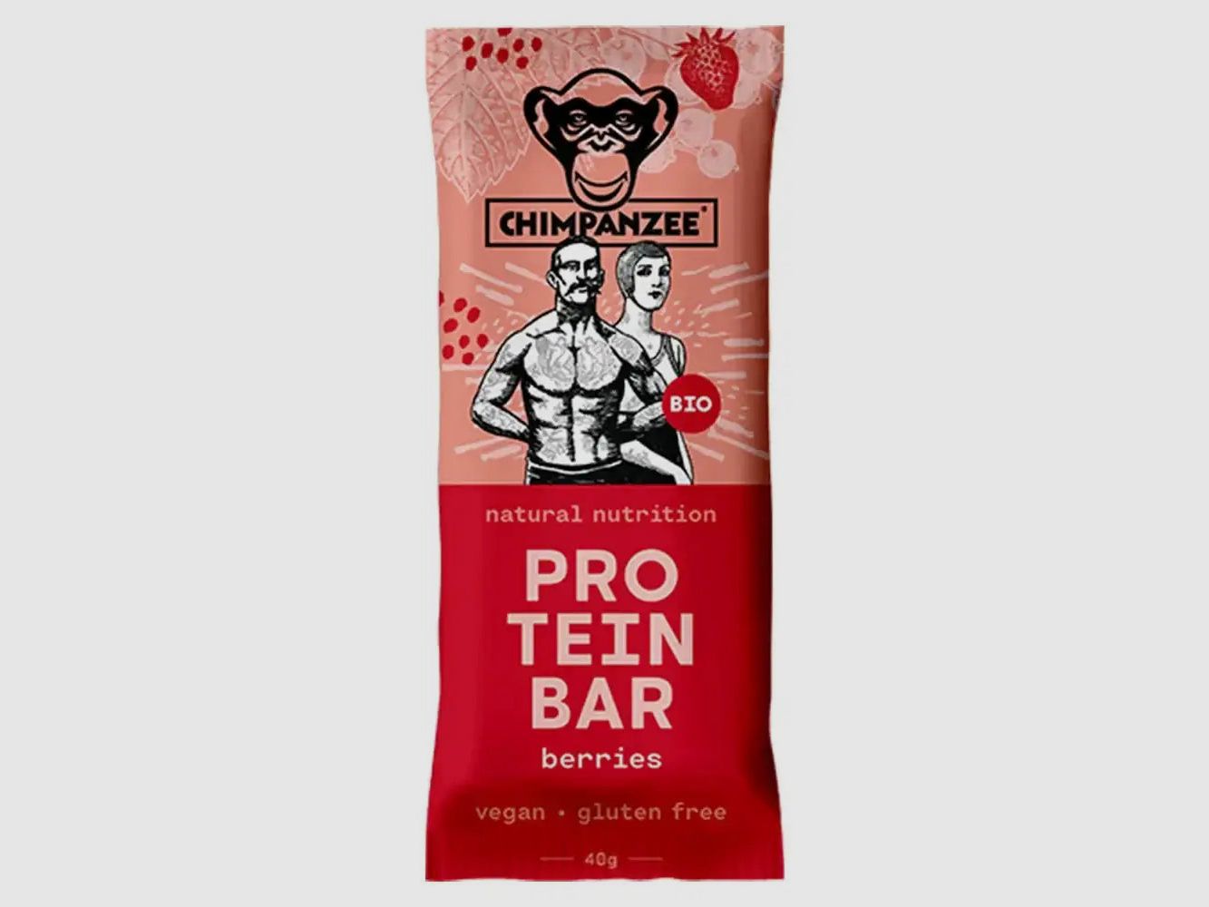 Chimpanzee Chimpanzee Riegel Bio Protein Bar Johannisbeere
