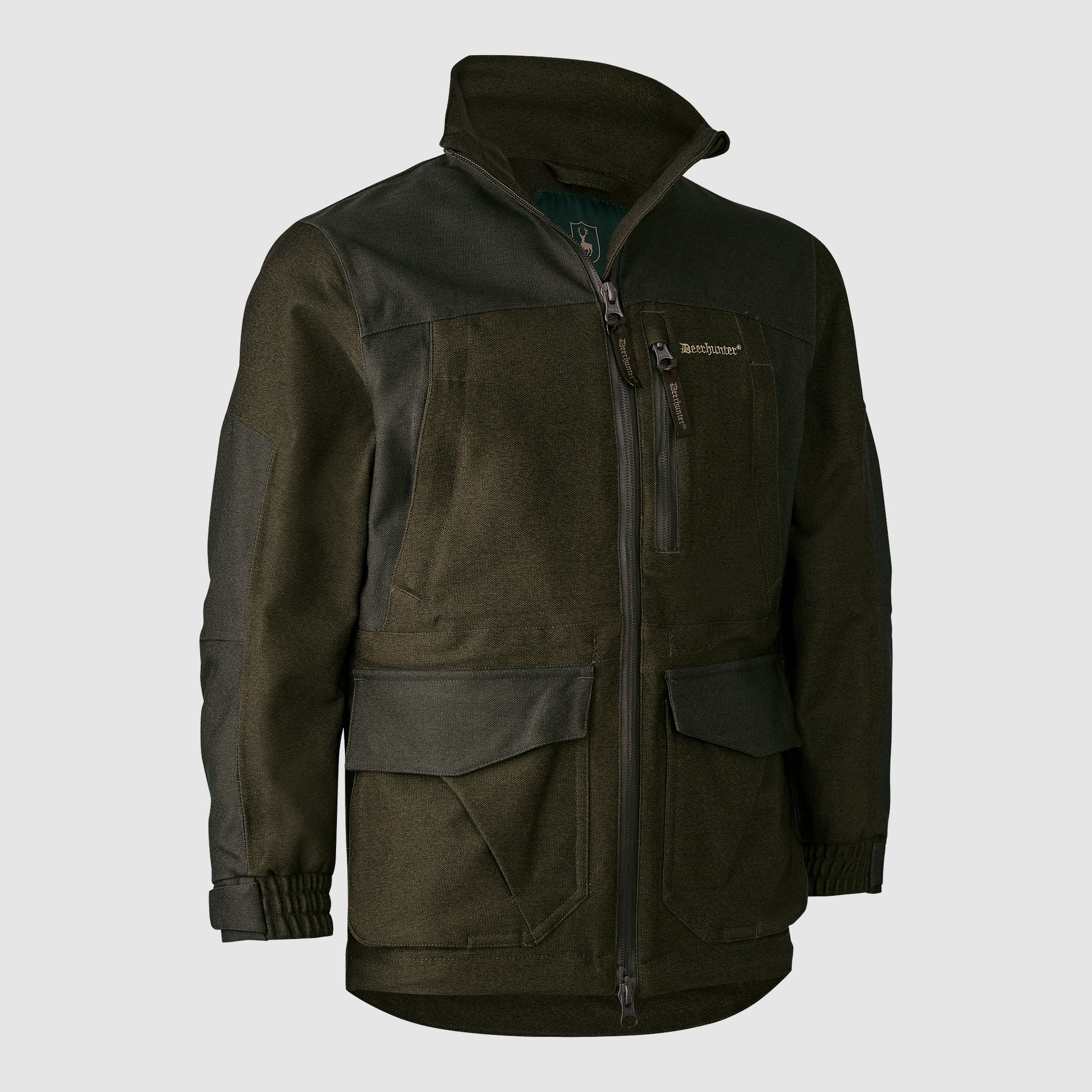Chaqueta de caza juvenil - Olive Night melange - Talla: Niños 128