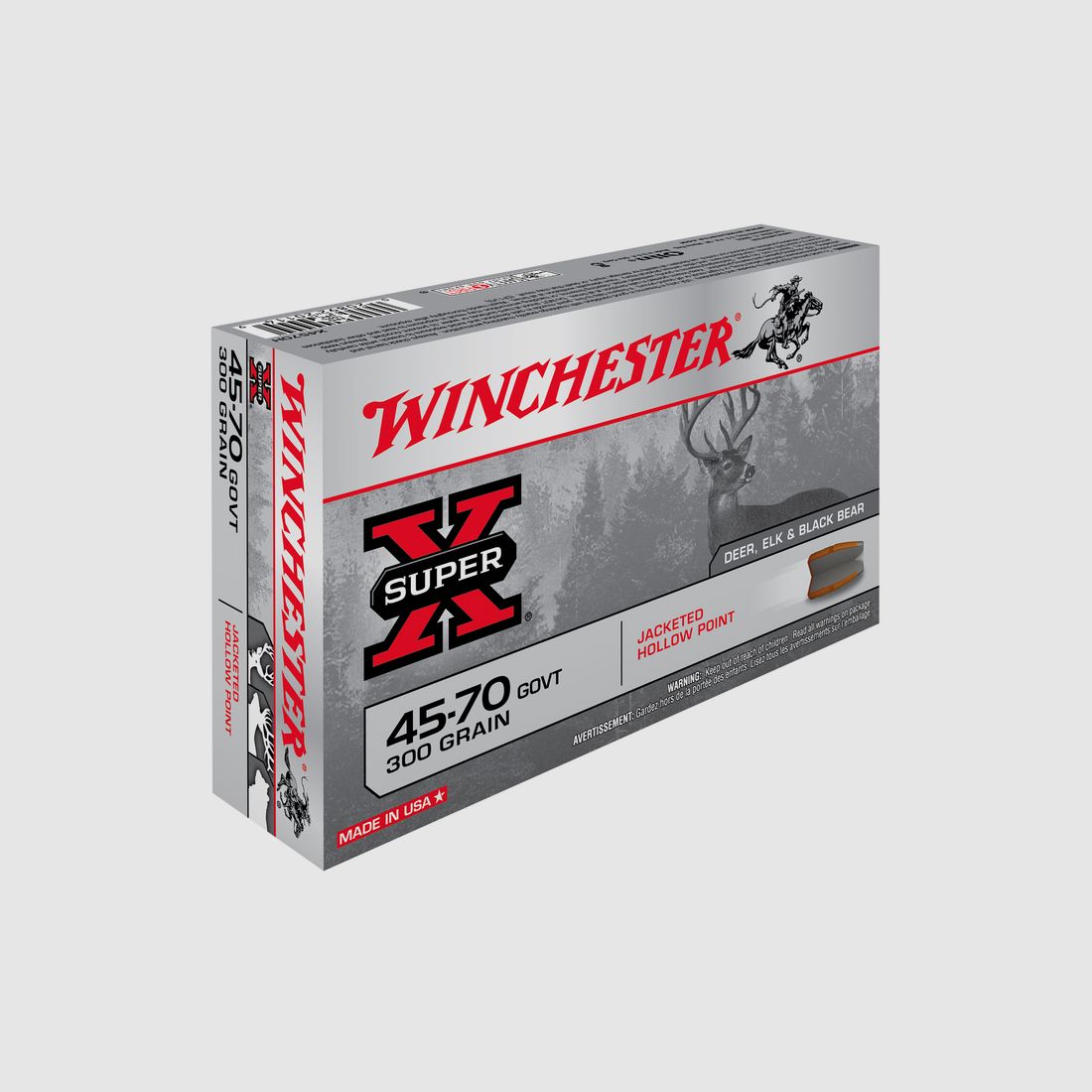 WINCHESTER 45-70 GVT JHP 300 GR