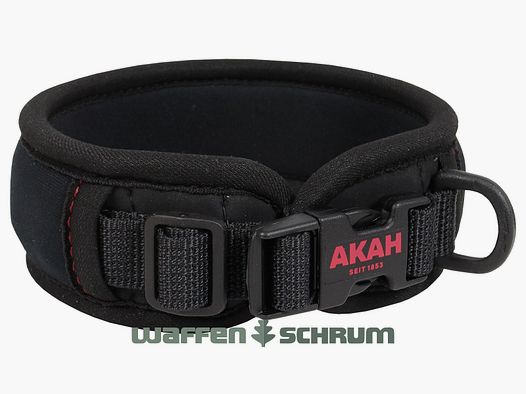 AKAH Neopren Halsung  Comfort Serie - Schwarz Kunststoff-Schnellverschluss
