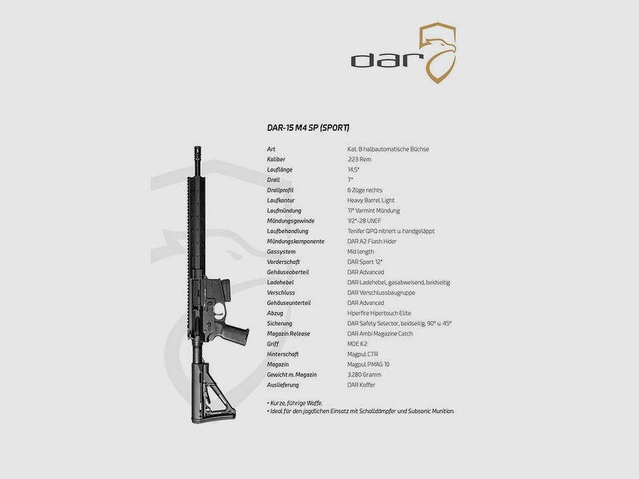 DAR-15 M4 SP | Sport | AR15 – 14,5″