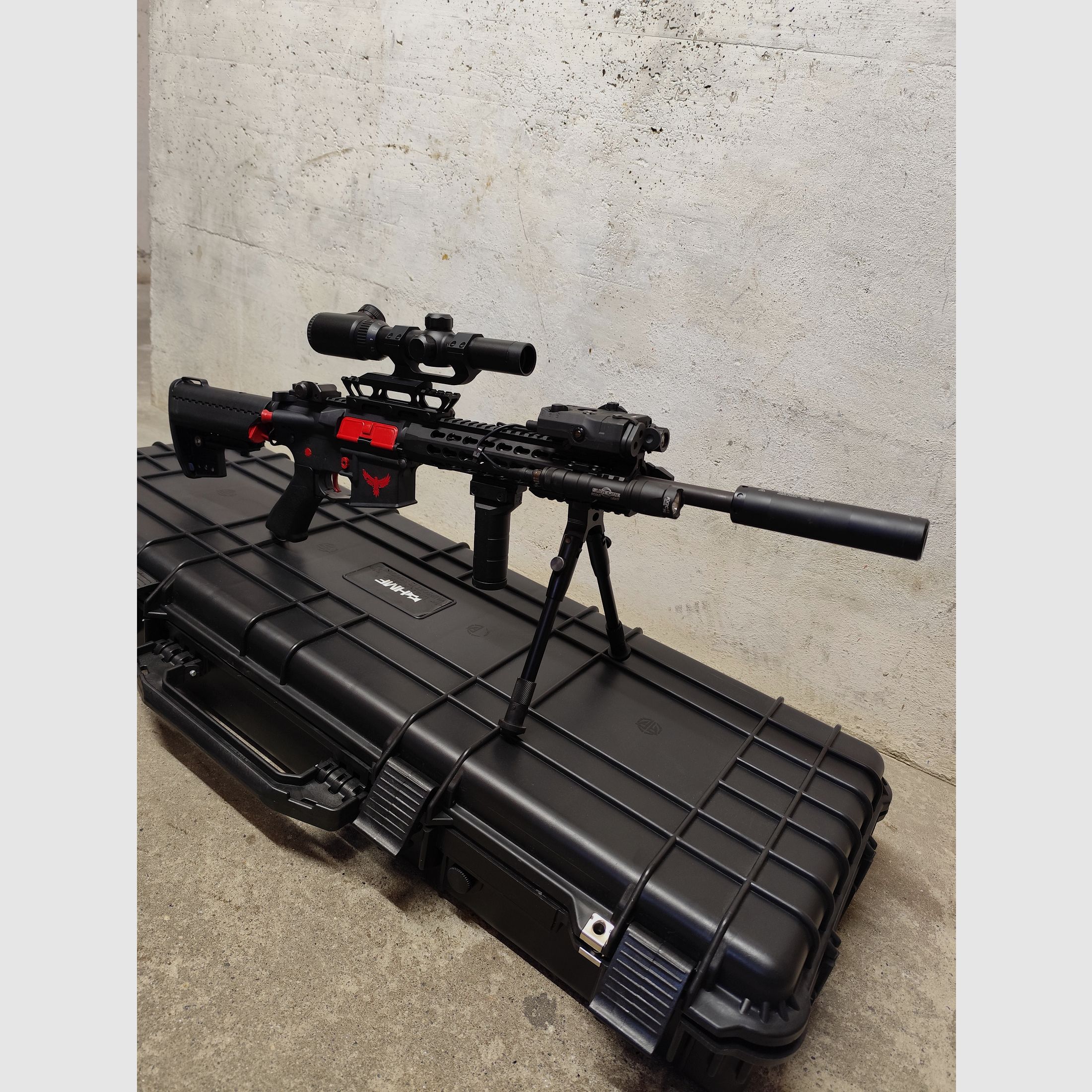 Airsoft M4 conversion to HPA & DMR