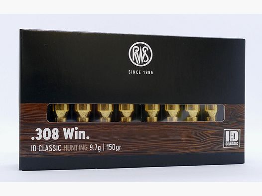 RWS .308 Win ID 9.7g/150gr. Rifle cartridges
