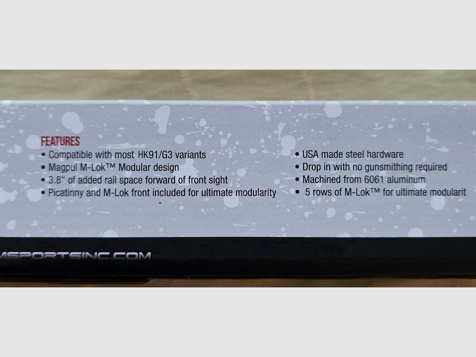 G3/HK91 handguard 12", AIM Sports, M-LOK