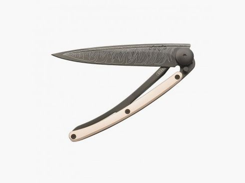 CUCHILLO DEEJO ORO ROSA PLUMA