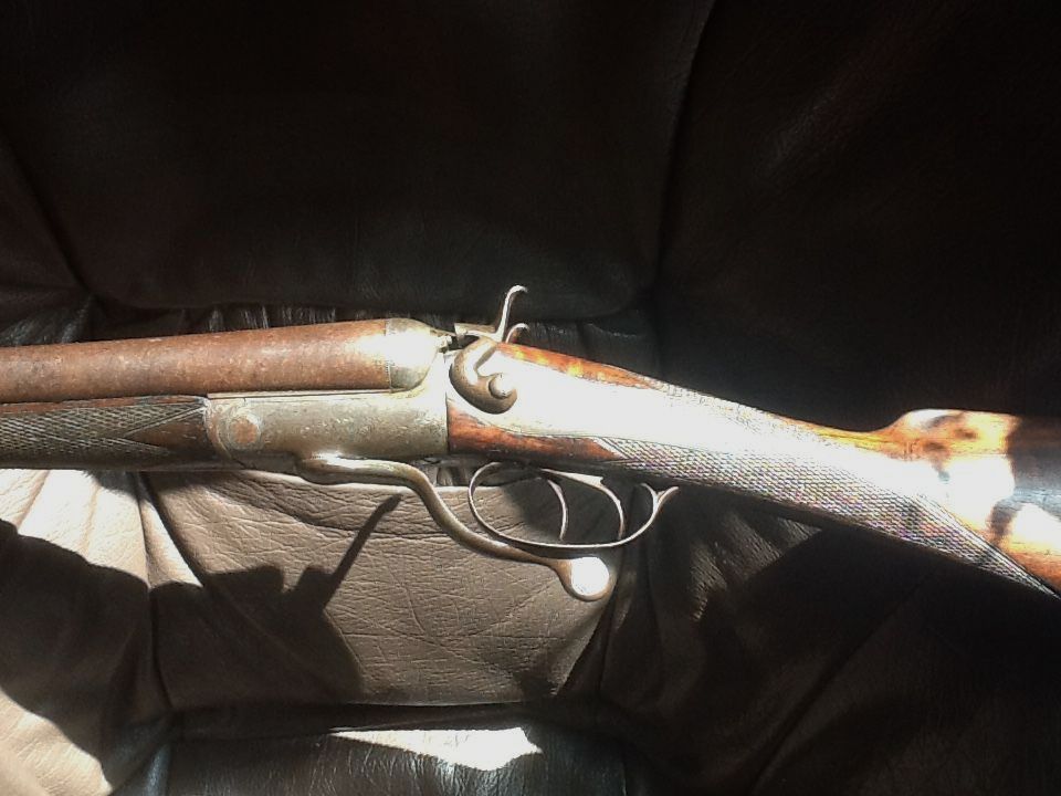 P.Ward, Henfield damask pistol / England, image 1 of 3