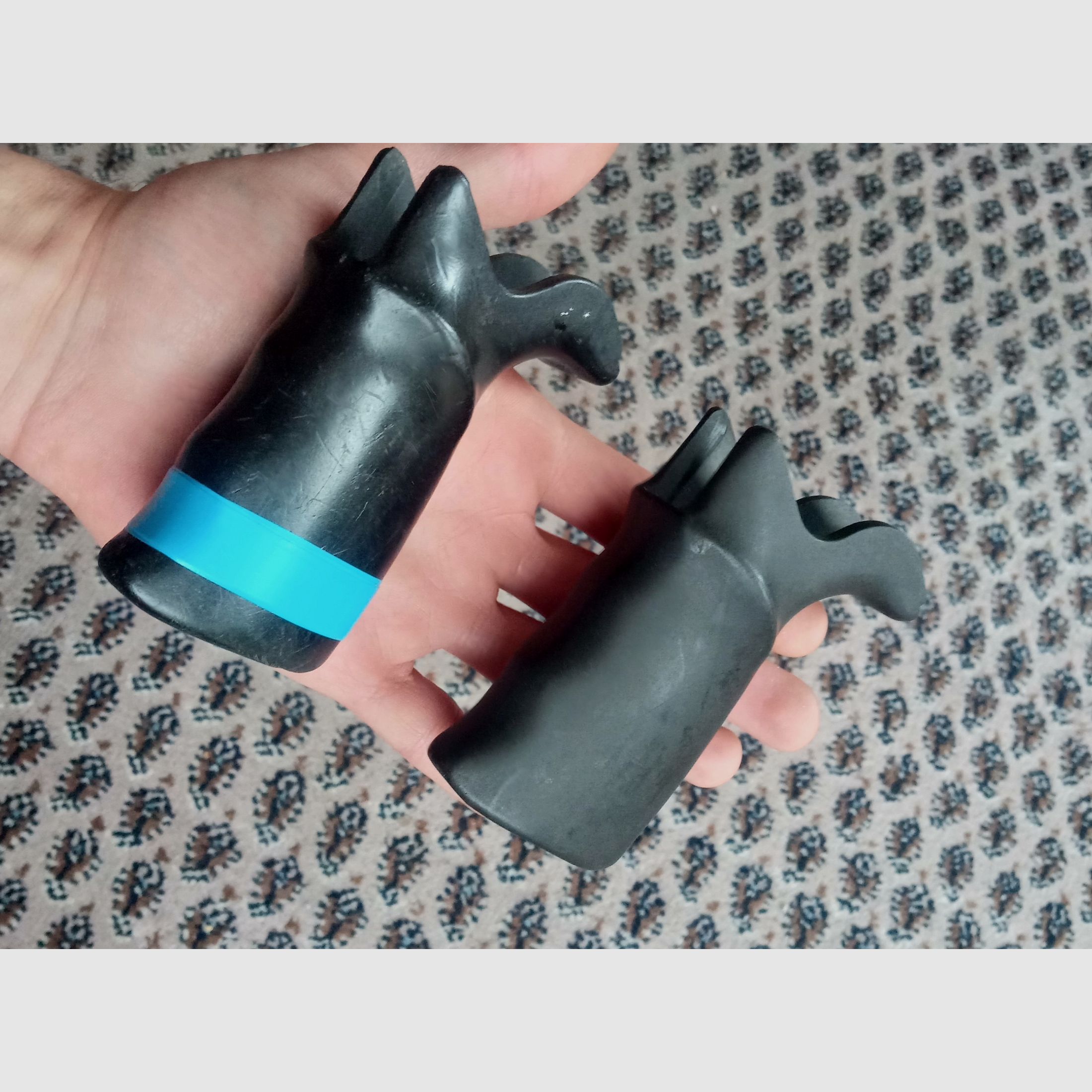 Poignée de pistolet vintage G3A1 originale noire et anthracite / Poignée H&K G3 et clones