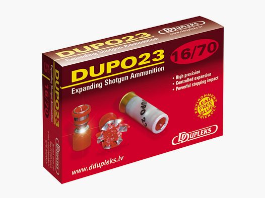 DDupleks 01-01234 Dupo 23 16/70 23g Flintenlaufgeschoss