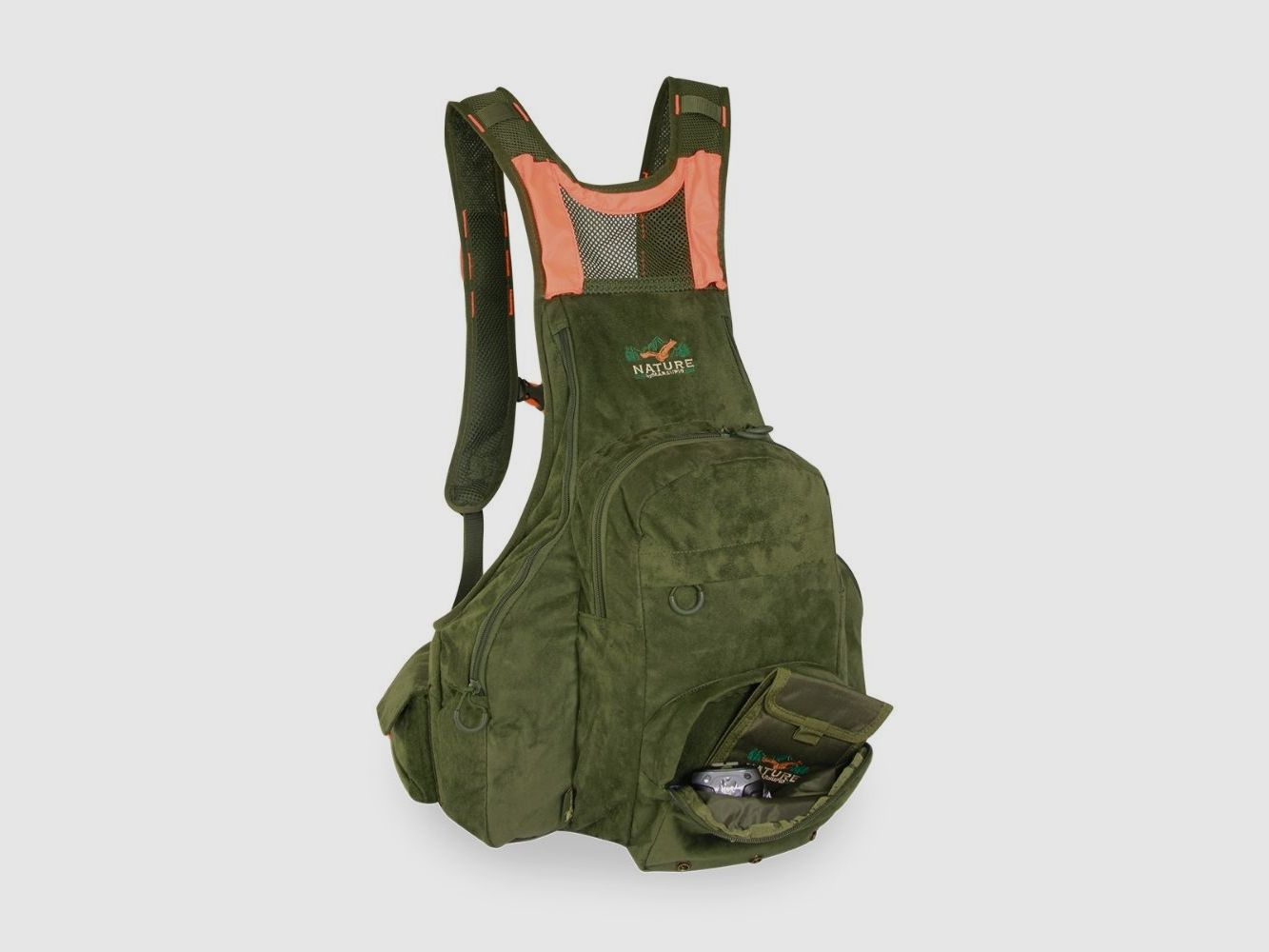 Gilet da caccia con zaino Nature by Marsupio Suede Wild 24 litri, immagine 5 di 6